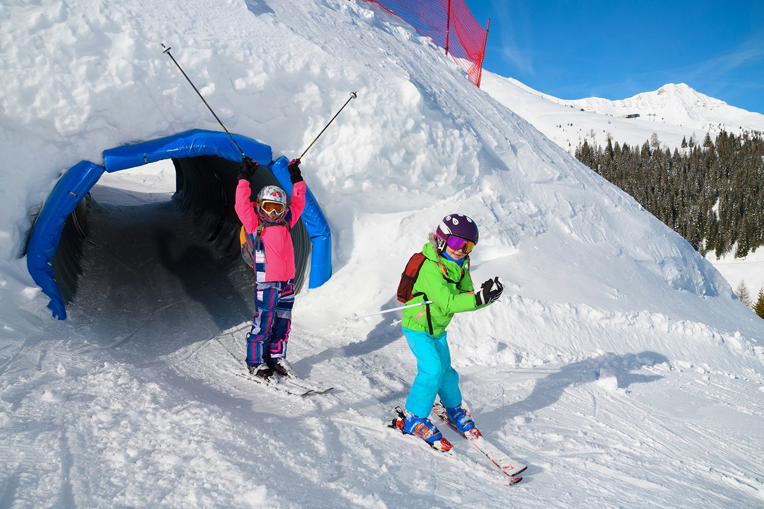 Kinder auf der Funslope der Rauriser Hochalmbahnen