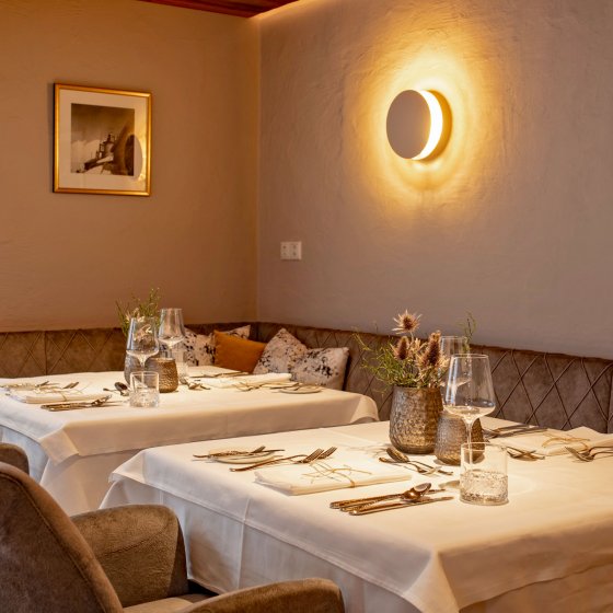 rauris hotel restaurant gedeckter tisch