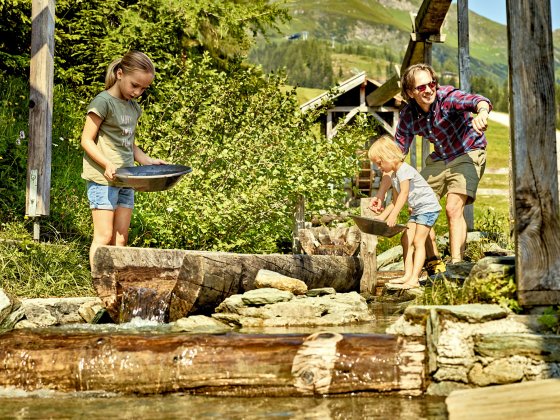 rauris sommer gold waschen vater kinder