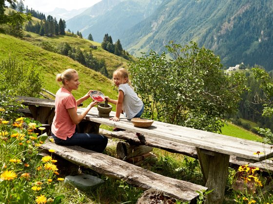 rauris sommer wandern beeren waschen