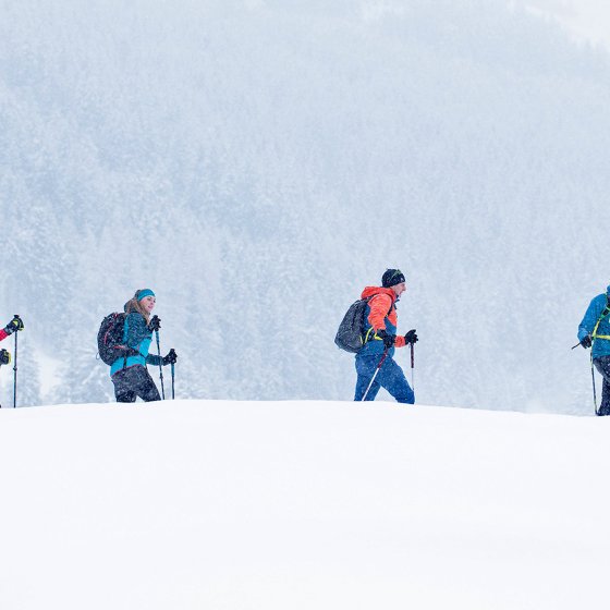 rauris winter schneeschuhwandern gruppe